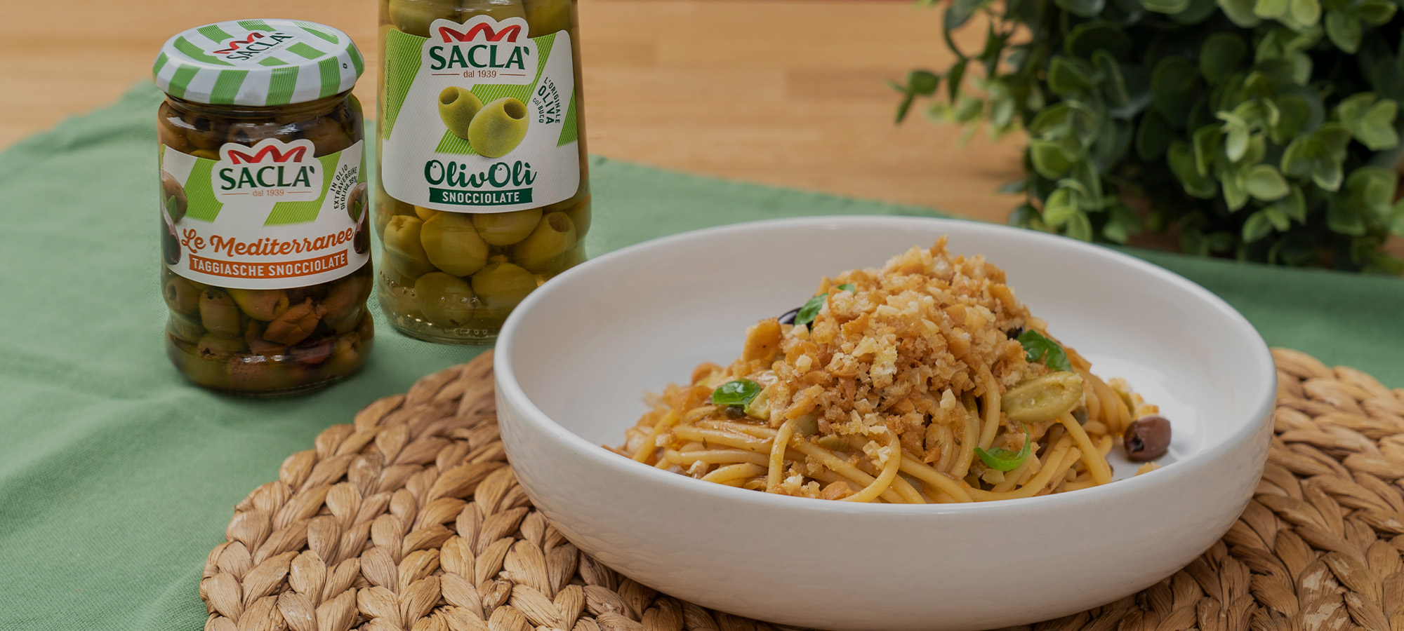 Spaghetto con tapenade di olive