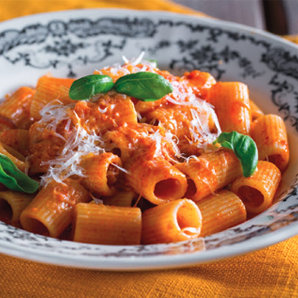 Rigatoni al pesto ’nduja