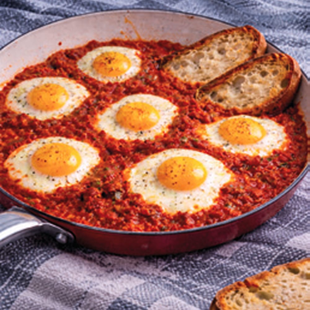Uova in camicia con pesto ’nduja