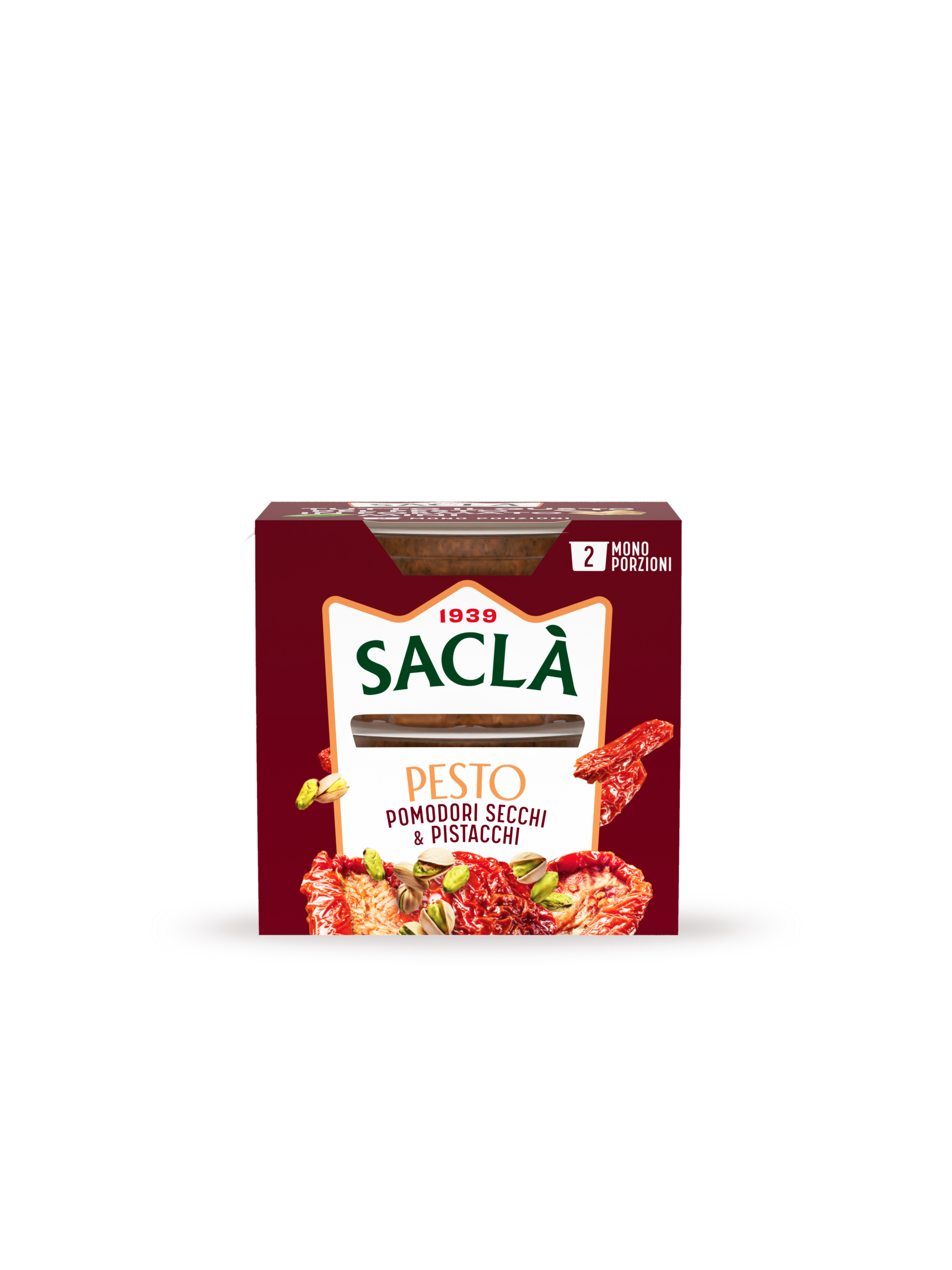 PESTO AI POMODORI SECCHI E PISTACCHI 2XME — 2x45g
