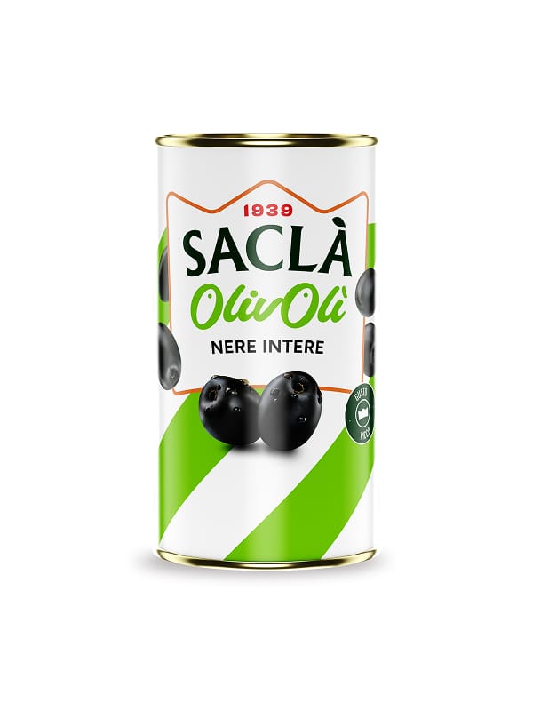 Olive Nere Intere Latta — 330 g