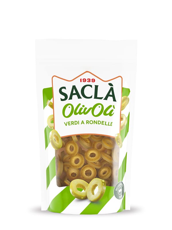 Olive Verdi a Rondelle Doypack — 185g