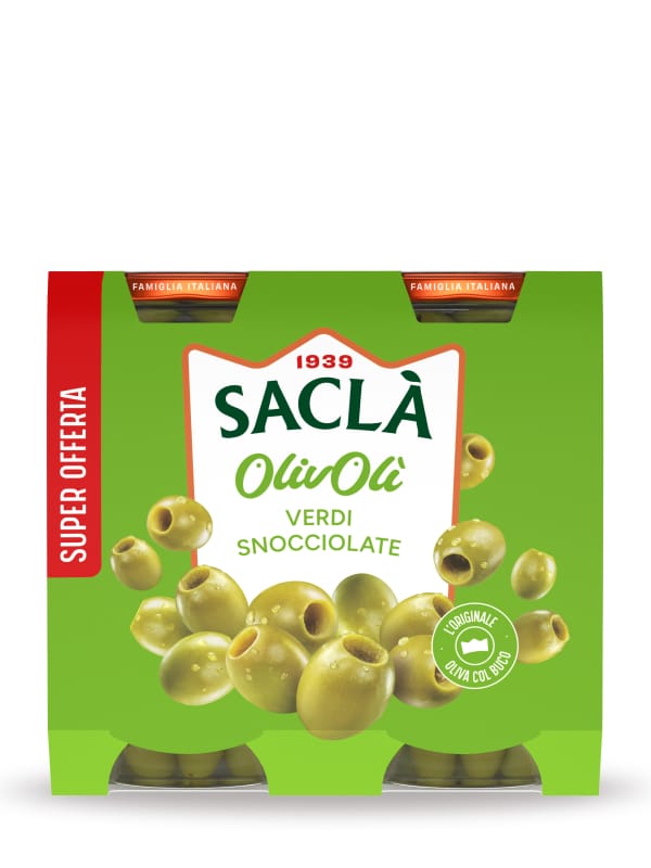Olive Verdi Snocciolate Cluster Duo — 2 x 290 g