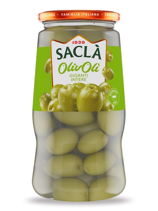 Olive Verdi Intere Giganti — 560 g